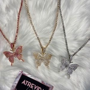 Butterfly pendant necklace